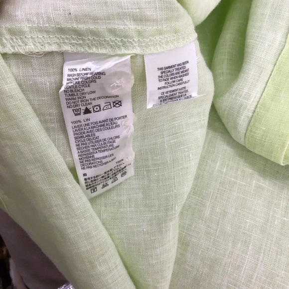 Tommy Bahama Men’s Relax 100% Linen Button-Down Shirt Light Green Size 4XT - Picture 9 of 9